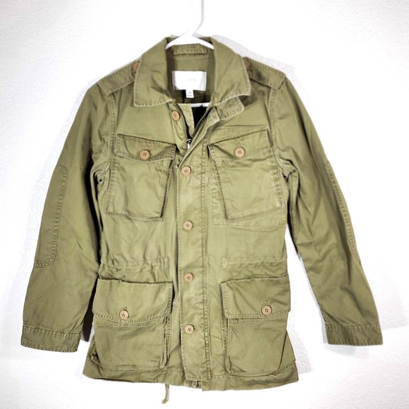 J. Crew Jackets & Blazers - J. Crew Womans XS Boyfriend Fatigue Parka Field Cargo Jacket Utility Green